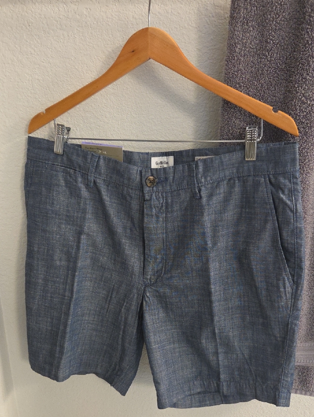 Goodfellow & Co Men's Chambray Shorts in Blue